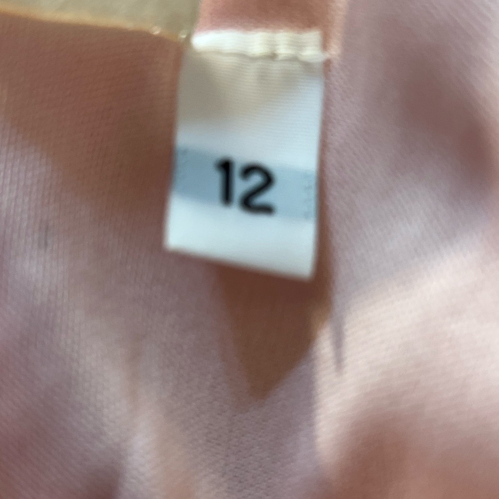 FLORAL DRESS WITH PINK TOP WATERCOLOR CRINKLE CHIFFON SLEEVELESS SIZE 12 - Picture 7 of 7